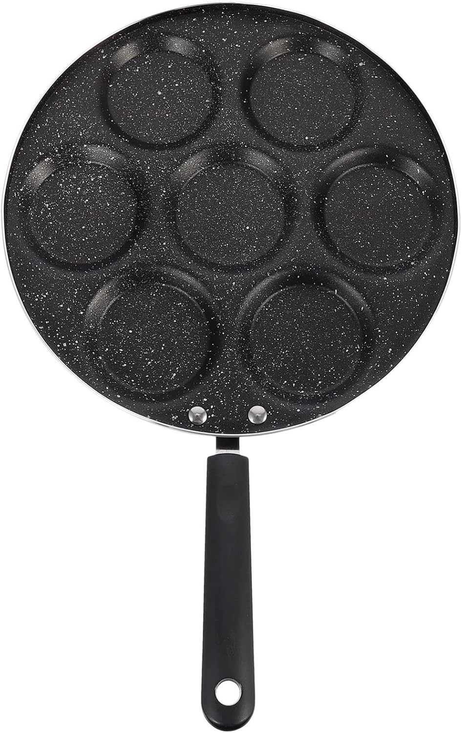 1pc Cavity Non-stick Fried Pan Versatile Maker for Pancakes Sandwiches More Handle Kitchen Gadget for Home Restaurant Cooking