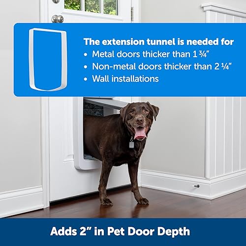 Miniatura 2 de PetSafe SmartDoor ZAC19-17243 - Extensión de túnel para puertas y paredes gruesas, grande, para gatos y perros