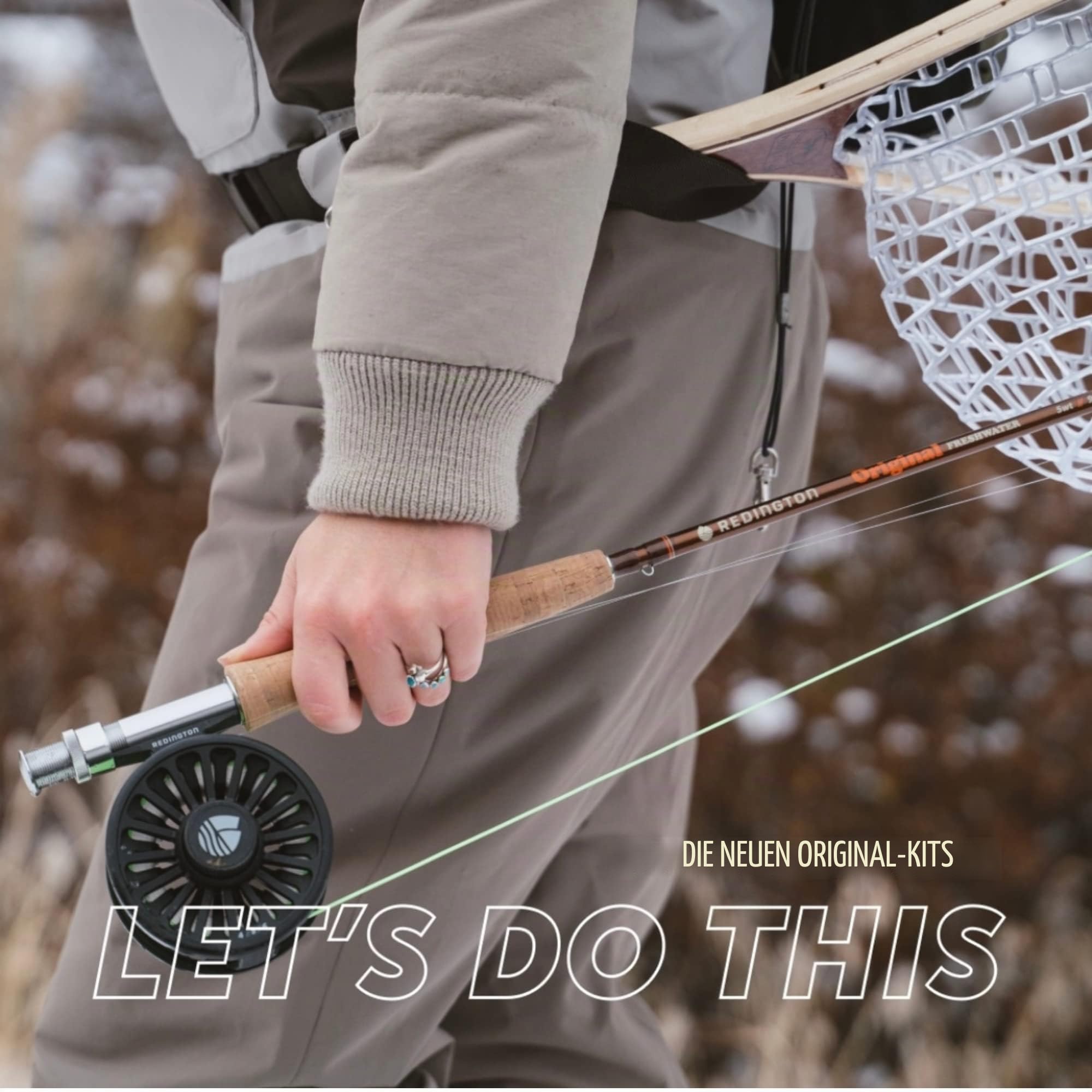 Redington Original Fliegenfisch-Set, 2,7 m Rute, Crosswater Rolle, Fliegenschnur, Vorfach und Tragetasche