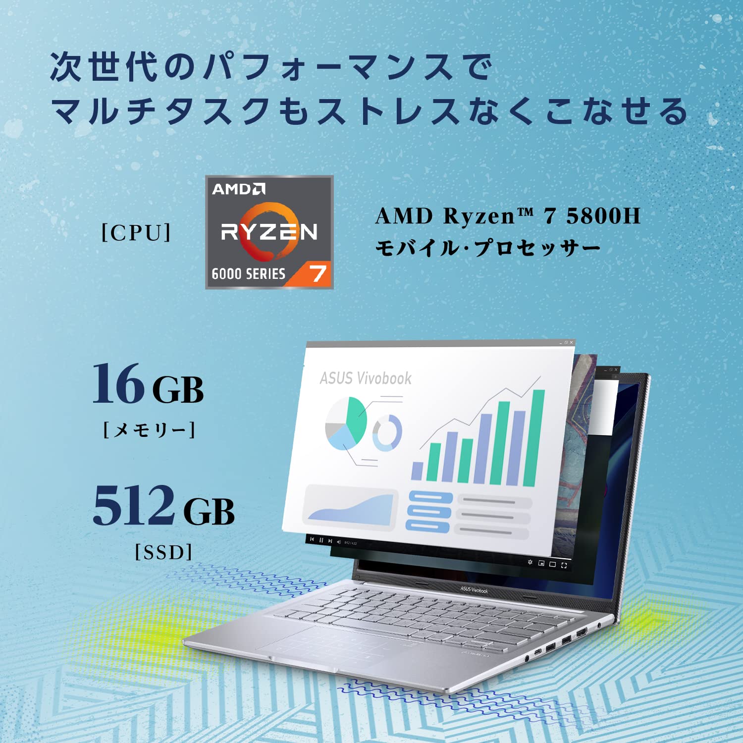 Amazon.co.jp: ASUS ノートパソコン Vivobook 14X OLED M1403QA (Ryzen