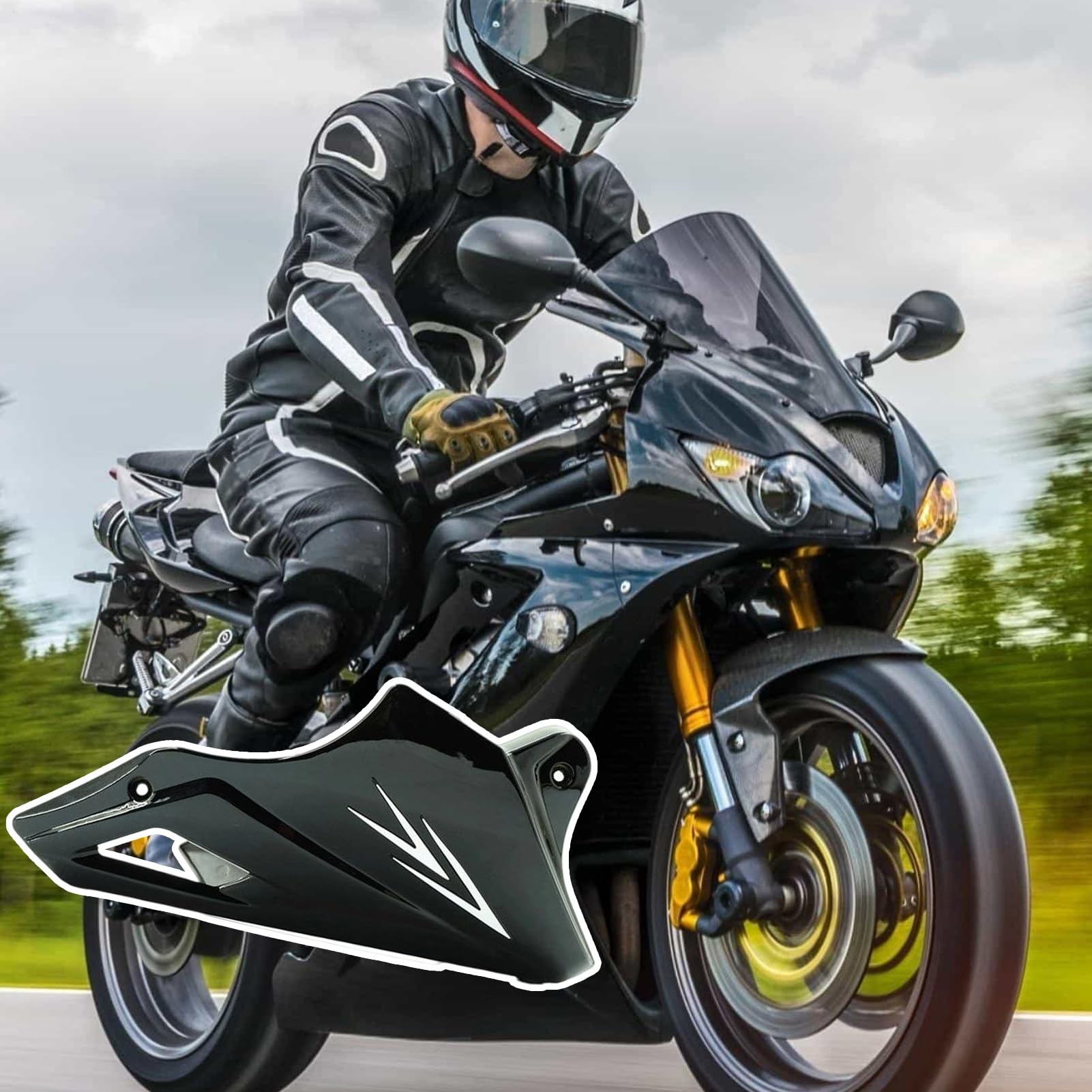 Paracapezzoli Moto Protezione Paracalore Motore | Inferiori Per Protezione Agenti Atmosferici Estetica Pendolarismo Viaggi Lunghi