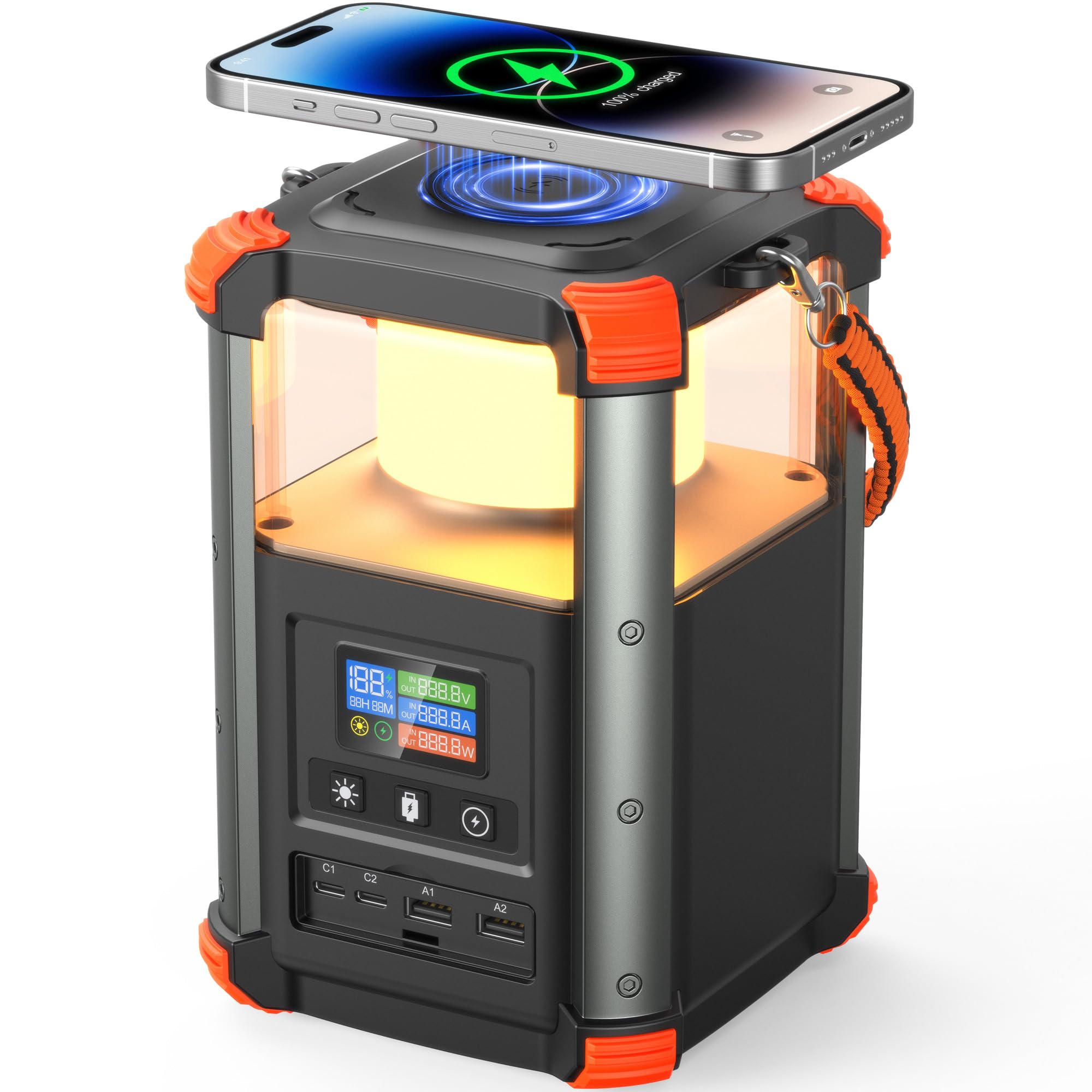BLAVOR Portable Power Station 236 8Wh 64 000mAh Outdoor Generator 100W 65W USB C Two-Way Fast Charging Small