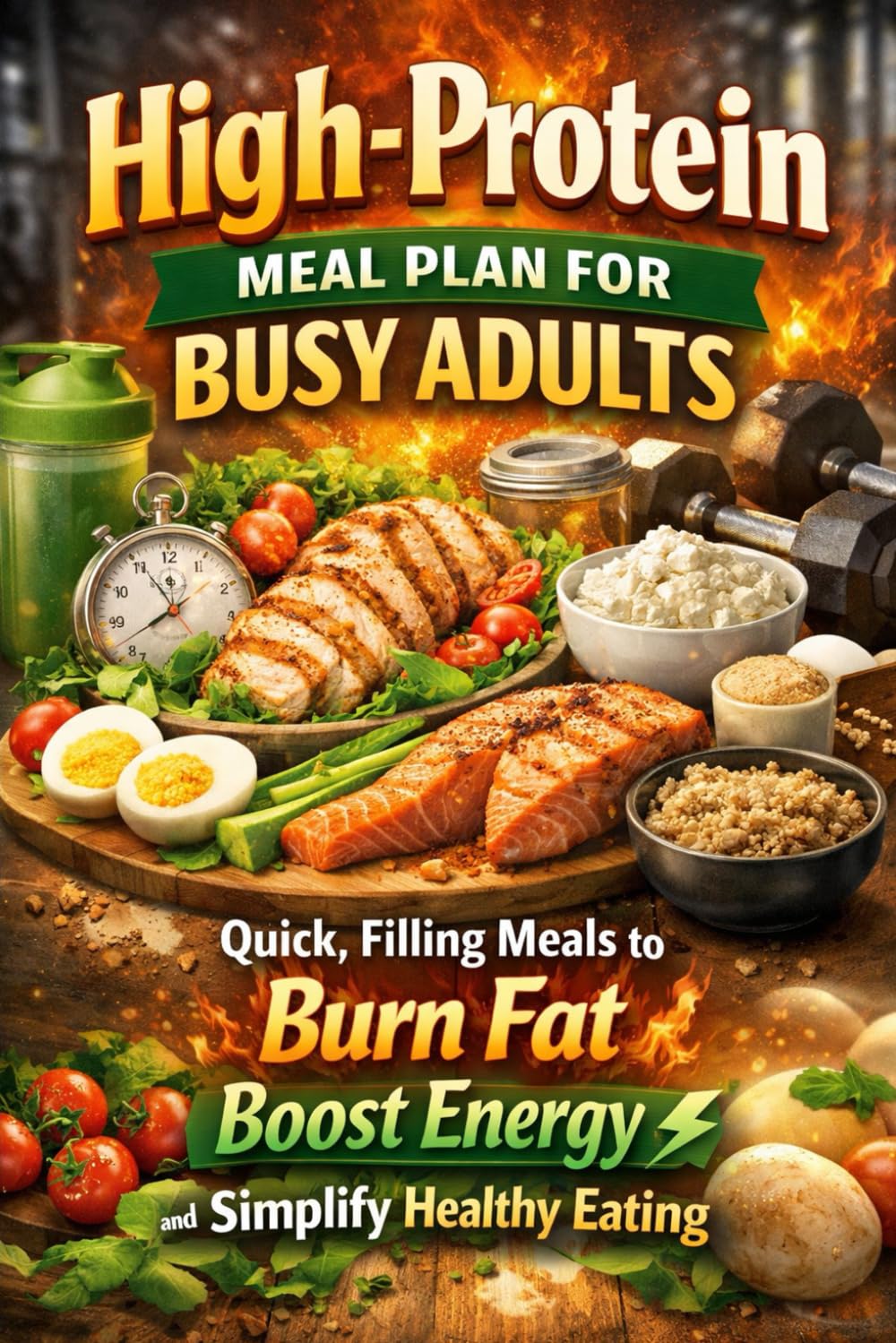High-Protein Meal Plan for Busy Adults: Quick, Filling Meals to Burn Fat, Boost Energy, and Simplify Healthy Eating