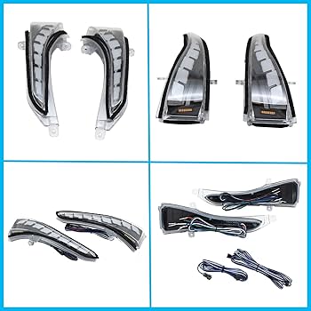 LED Mirror Sequential Signal Light Fog Light For Infiniti Q50 Q60 2014-2022