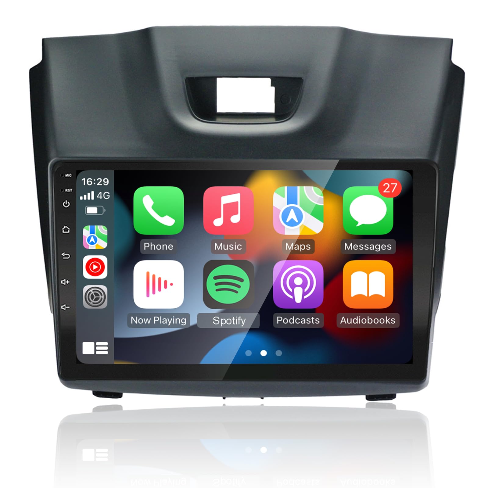 EZoneTronics Android 13 Radio de Coche Estéreo para Isuzu D-MAX 2012-2018, MU-X 2013-2017 con Carplay Android Auto Pantalla táctil 9 Pulgadas Navegación GPS Bluetooth USB WiFi FM RDS Player 2G + 32G