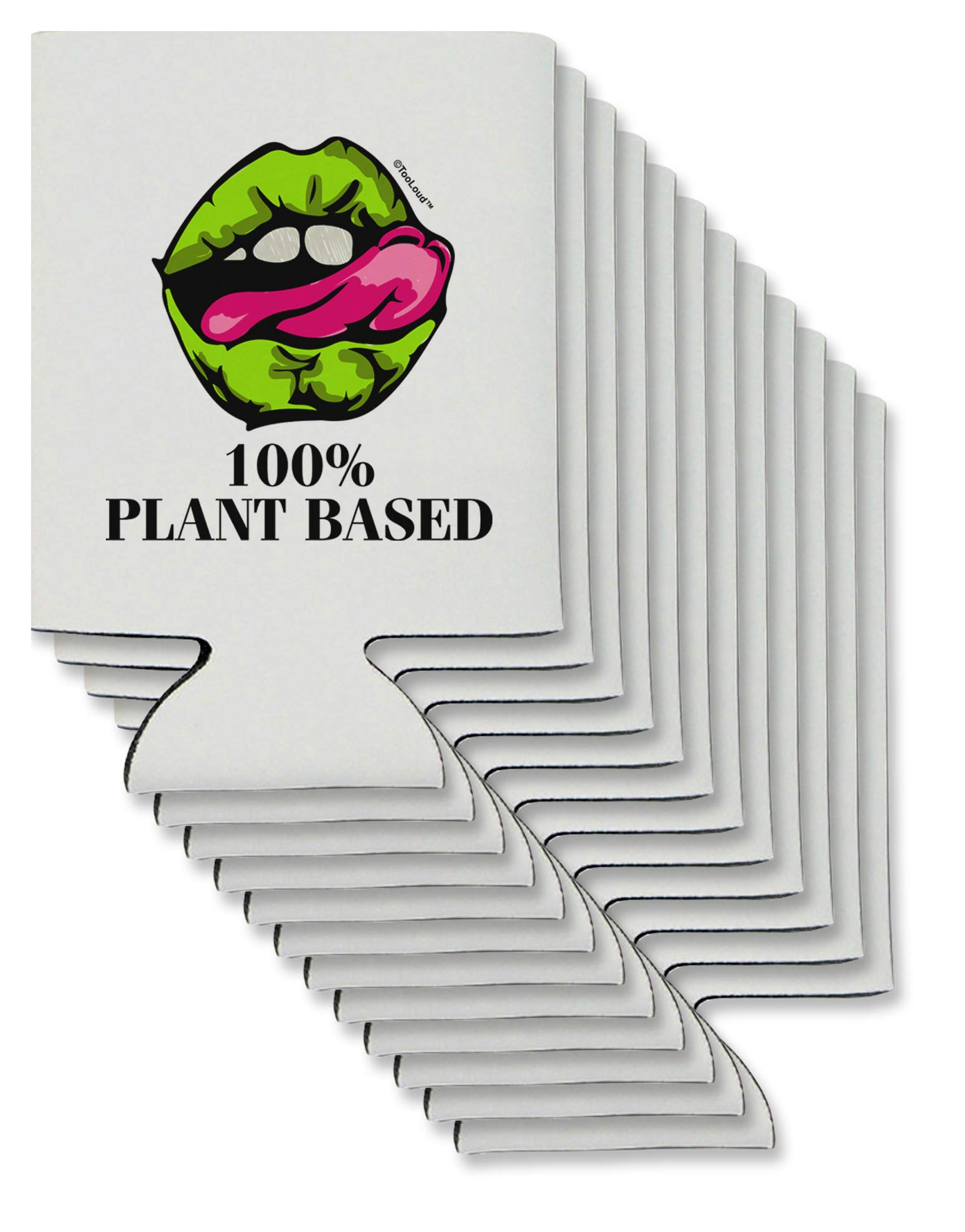 TooLoud Plant Based Can Bottle Insulator Coolers - 12 Pieces