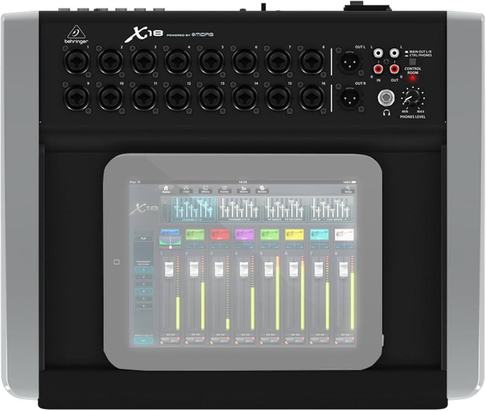 Behringer X AIR X18 18 kanallı 12-Bus dijital mikser, iPad/Android