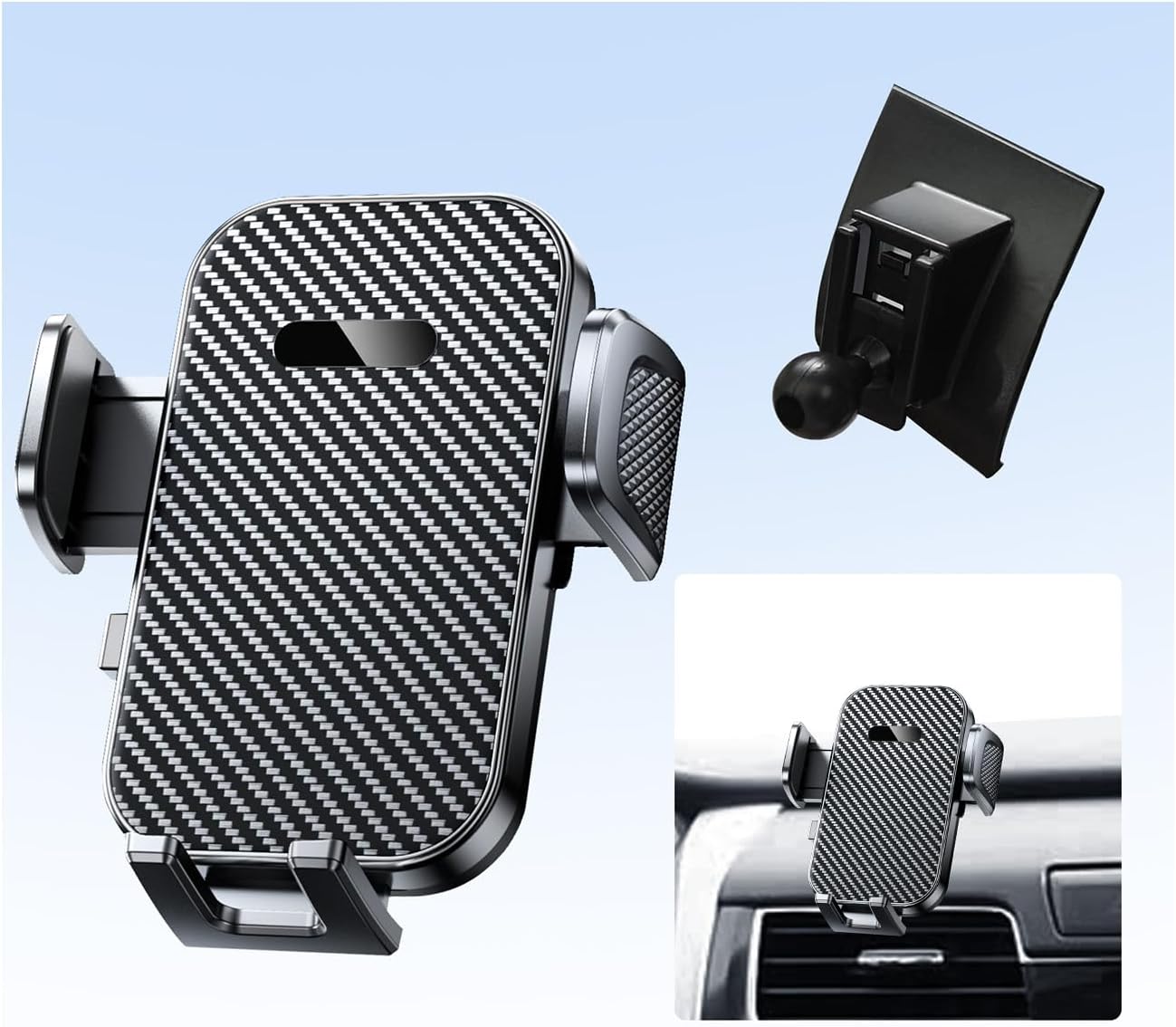 Car Phone Holder for Toyota Rav4 2013-2018 Accessories,Ultra-Stable Clip with Anti-Shake,360° Rotation Smart Phone Mount Toyota Rav4 2013-2018 Buckle style