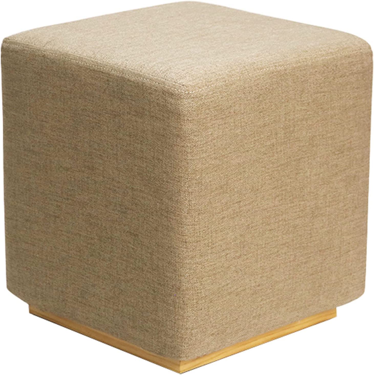 LMMIAOZ Modern Square Upholstered Foot Stool with Padded Foam Seat for Vanity or Relaxation