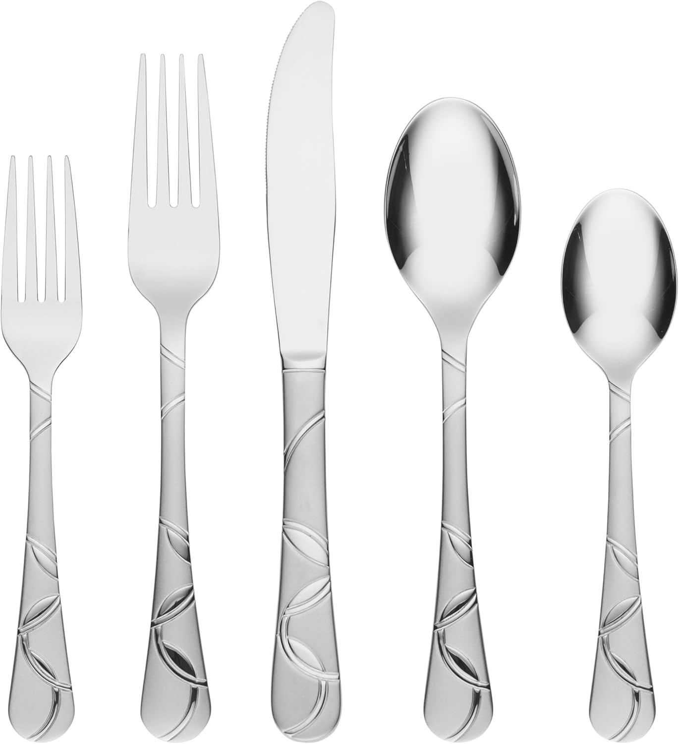 Cambridge 174745CNW13DS Felicity Sand 45-Piece Flatware Set