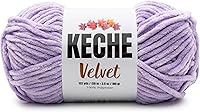 Vista 75 de Keche Hilo de terciopelo para ganchillo, manta de felpilla suave, voluminosa, hilo amigurumi, 3.53 oz (132 yardas), color menta