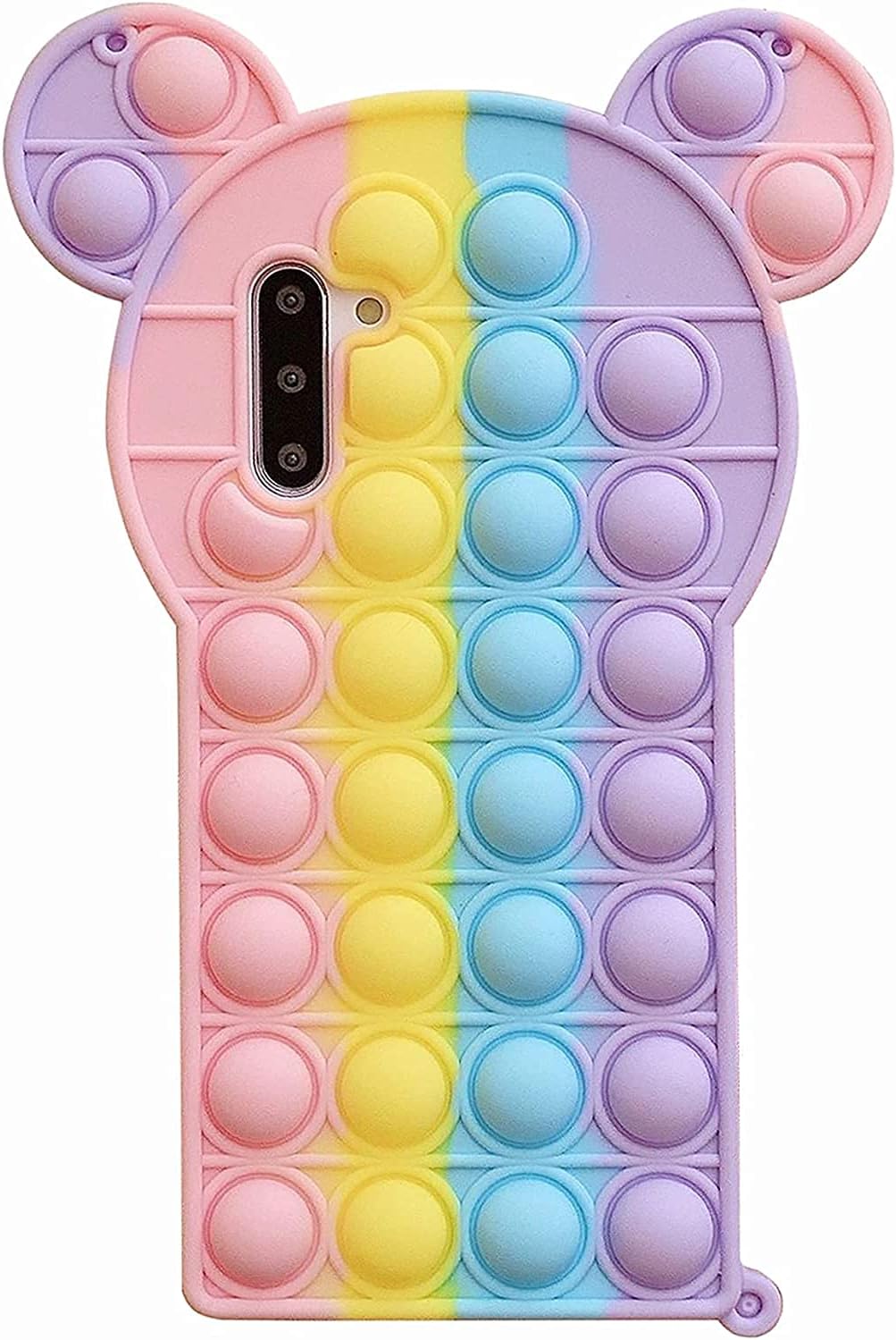 Arrival Phone Case, Pop Fidget Reliver Stress Toys Push Pop Bubble Protective Phone Case, Silicone Shockproof Phone Cover, Anti-Fall Shockproof Silicone (Butterfly Design, Samsung Galaxy S9)