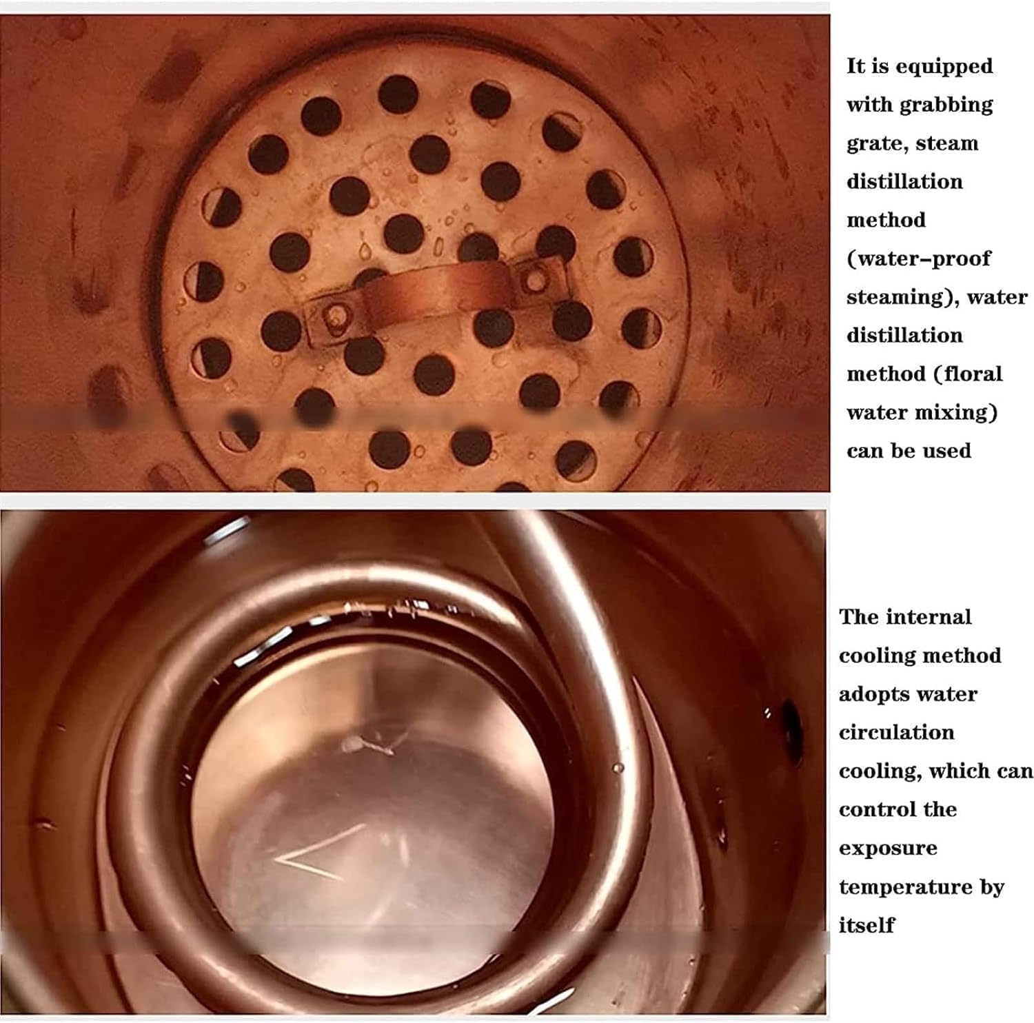 Copper Moonshine Still, 2L/3L Pure Copper Alembic Still, Household Small Fresh Flower Essential Oil Distiller, with Cooling Tube, for Whiskey, Moonshine Essential Oils, Distilled Hydrosol