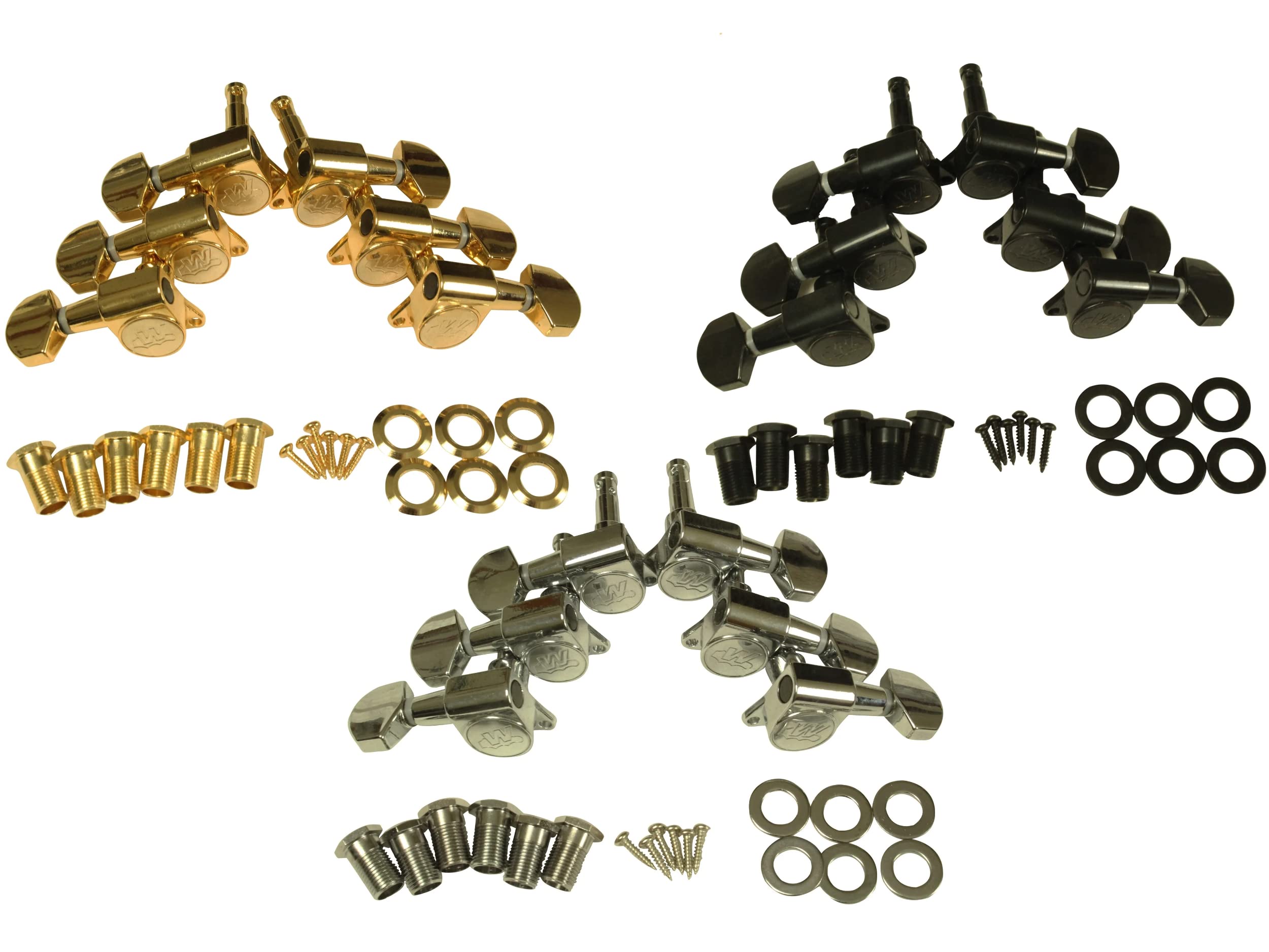 Wilkinson WJN303 E-Z-Lock 3 a side machine head tuners Chrome