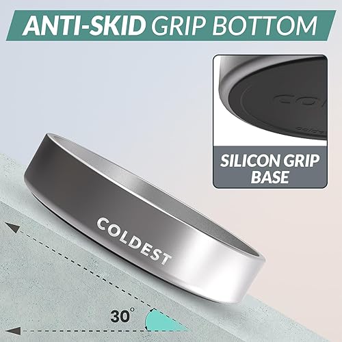 Miniatura 2 de Coldest Dog Bowl - Anti Rust Metal, Non Slip, 3 Layers Insulated Stainless Steel Dog Bowls - Spill Proof & Heavy Duty - Water Bowl for Dogs, Cats,