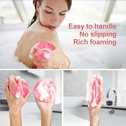 Miniatura 2 de INNERNEED Cepillo de ducha exfoliante y masajista de silicona más higiénico, herramienta de baño, para todo tipo de piel, espuma bien, vida útil más