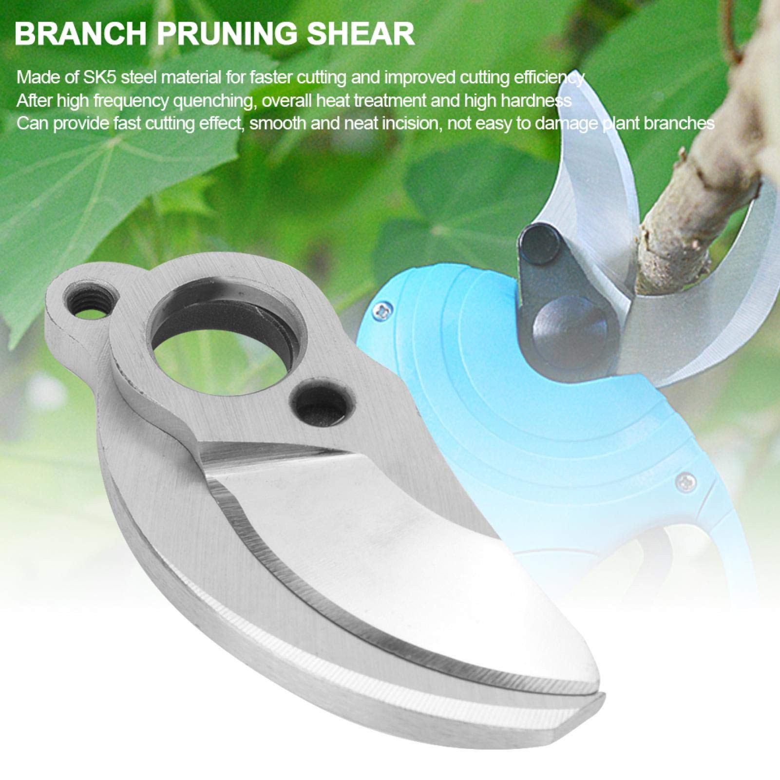 Cuchillas de repuesto para tijeras de poda, 2 piezas SK5 acero de alta frecuencia, compatible con 25-28 mm y 30 mm, ideal para plantas