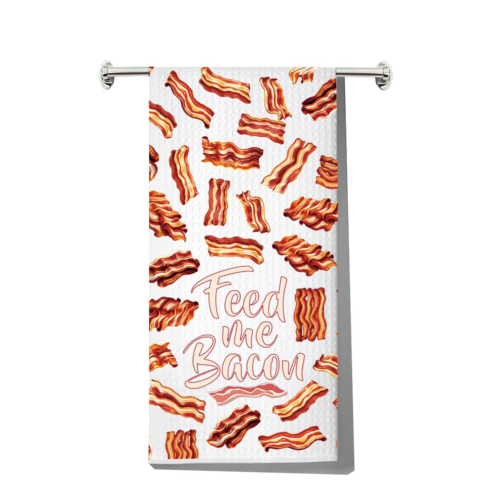 Torchons à vaisselle bacon de cuisine pour l'essuyage quotidien des gourmands