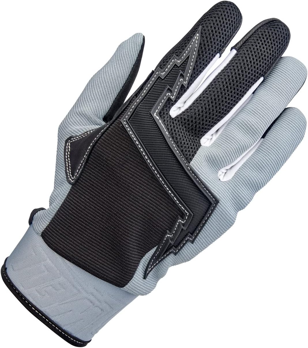 Biltwell | Baja | Motorcycle Gloves | CE Certified | Abrasion Resistance | Breathable Fabric | Leather Protection | Hard Knuckle Gaurds | Open Cuff