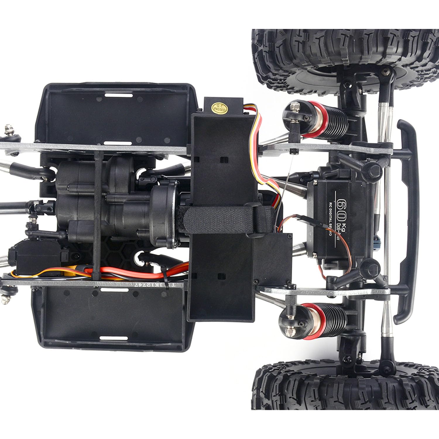TOUCAN RC HOBBY 1/6 Crawler YK4061 AWD RC fuoristrada radiocomandata, compatibile con motore brushless Hobbywing 80A ESC, ingranaggi in metallo, design a gabbia di ribaltamento