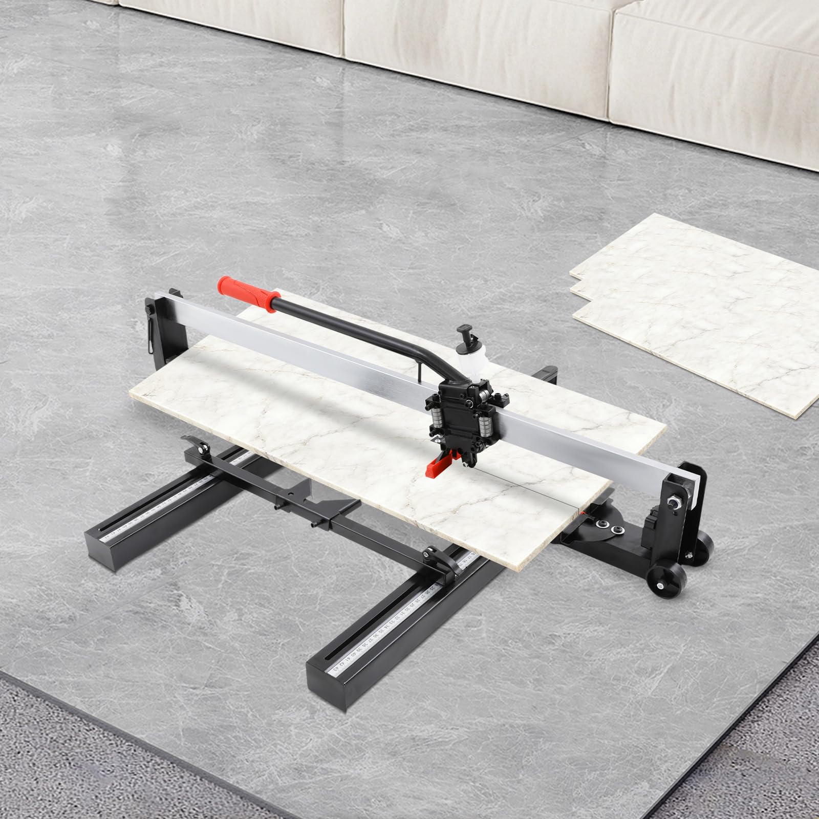 Cortador manual de azulejos, herramienta de corte de baldosas, longitud de corte máx. 800 mm, máquina de corte de azulejos, máquina de acero para talleres e instalaciones industriales