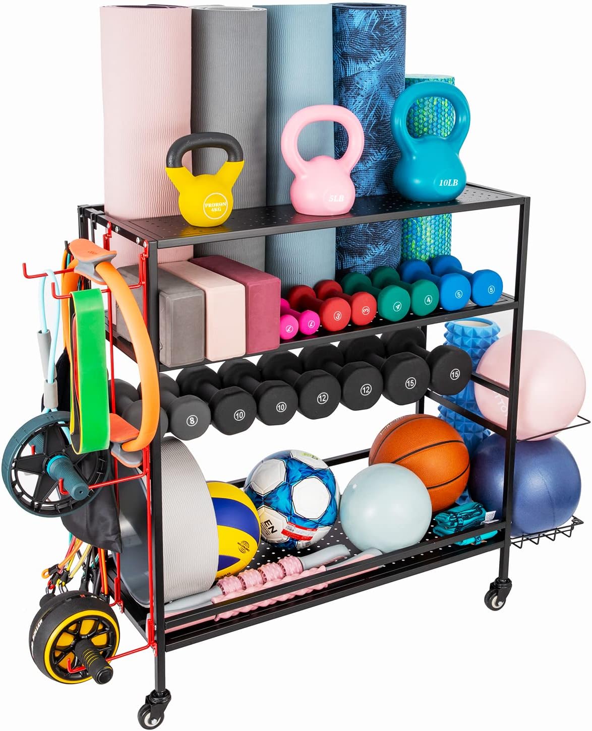 Omreid Dumbbell Rack,Yoga Mat Storage,Weight Rack for