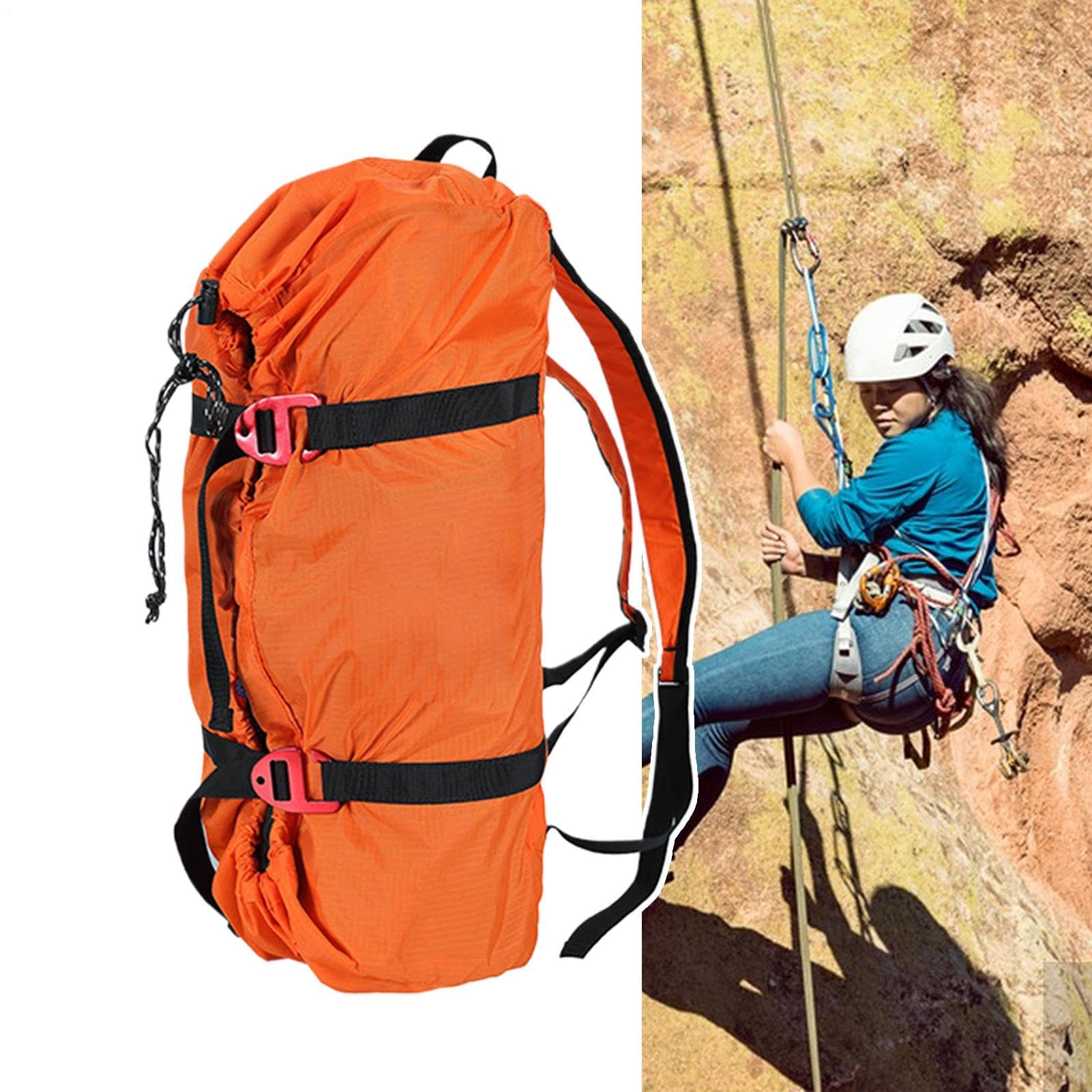 Profesional Bolsa de Cuerda Arborista - Cubo de Cuerda de Roca Reutilizable para Montañismo, Campamento