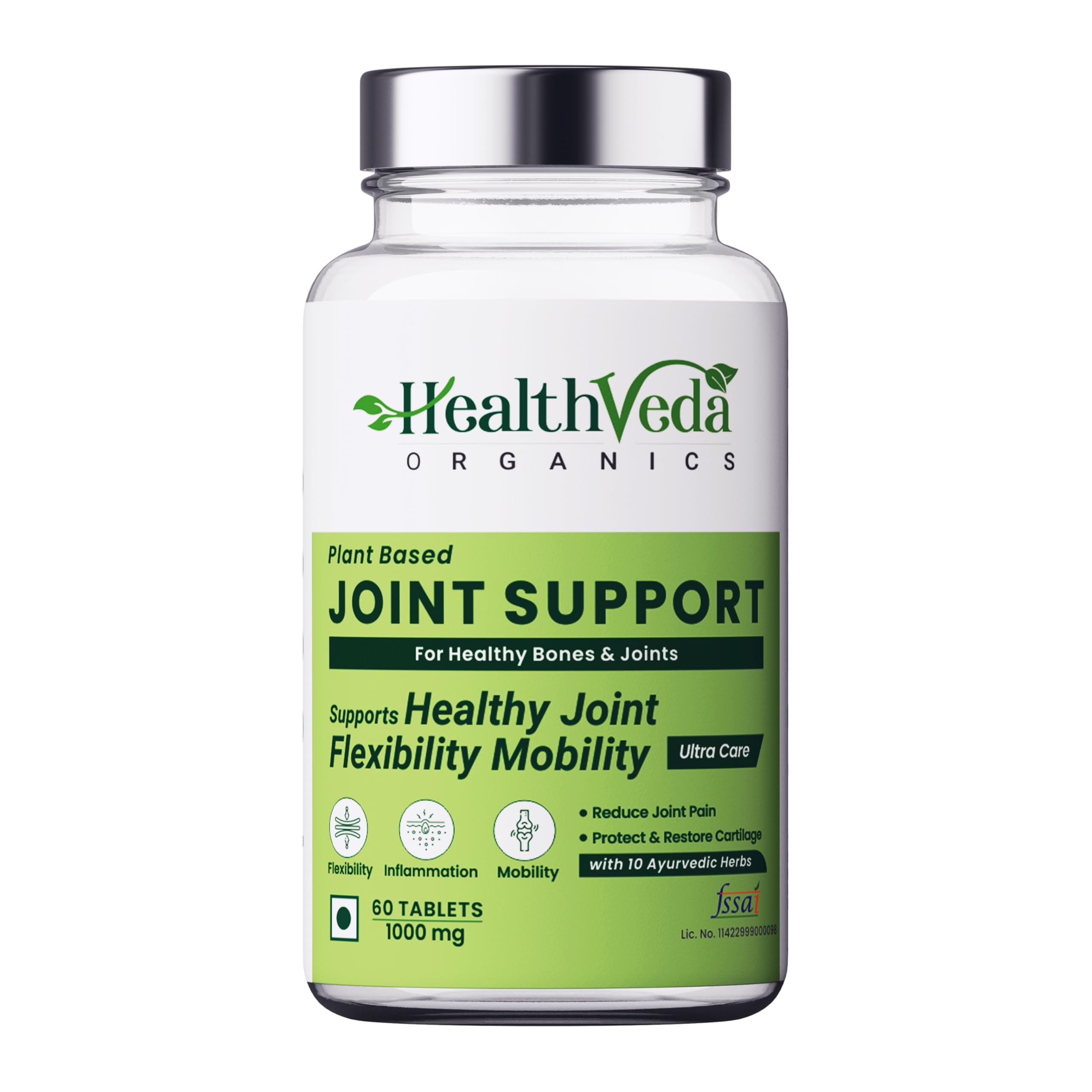 HEALTH VEDA ORGANICS PRIVATE LIMITED Plant Based Joint Support 1000 Mg With Moringa Leaves Powder, Boswellia Serrata Powder | 60 Veg Tablets | Supports Healthy Joints & Bones (B09XJG3X38) Amazon Price History, Amazon Price Tracker