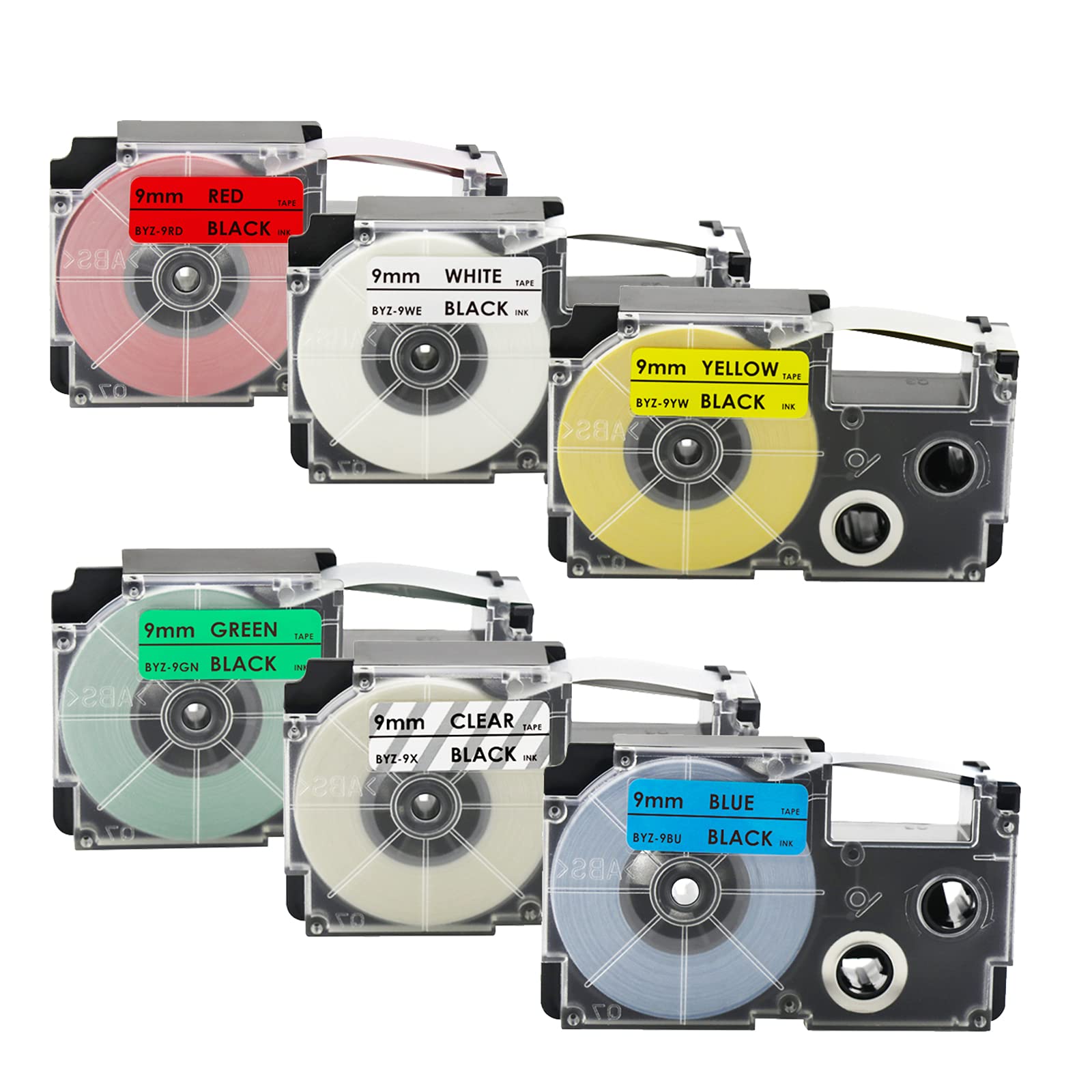 Amazon | カシオ ネームランド 互換 テープ 9mm 黒文字 CASIO Name