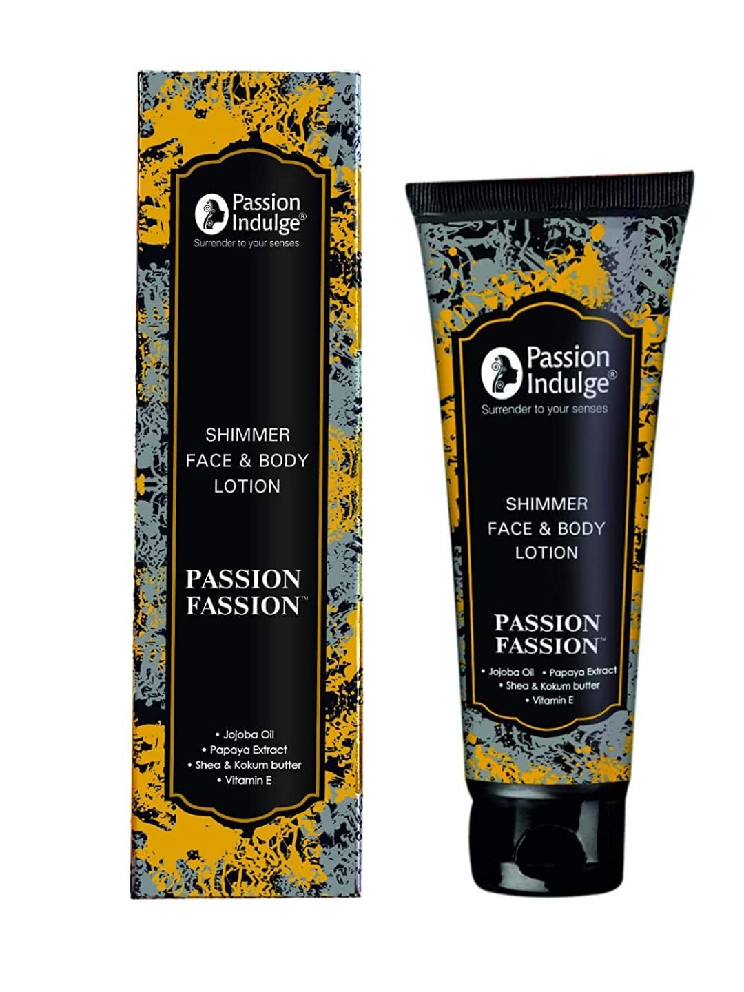 Passion Indulge Passion Fassion Gold and Silver Shimmer Bling Lotion, 100 ml (Pack of 1)