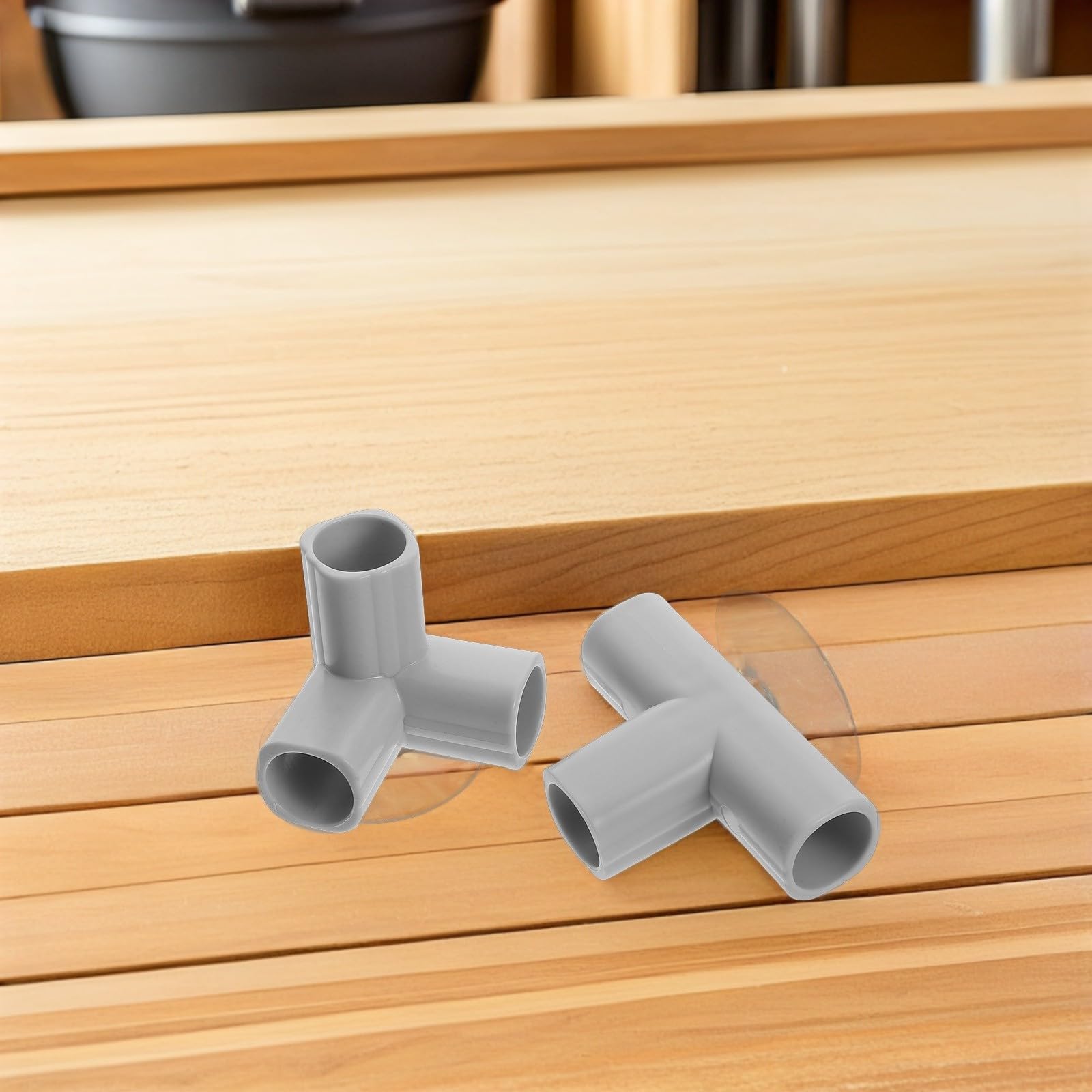 Accesorios para Parque Infantil 8 Piezas Conector Plástico en T y Triangular Ventosa, Juntas de Vallas de Juegos Infantiles, Repuestos para Cercado Interior Seguro y Flexible