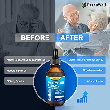 Methylene Blue Pharmaceutical Grade1.7 oz,1% USP Grade Solution Blend Vitamin