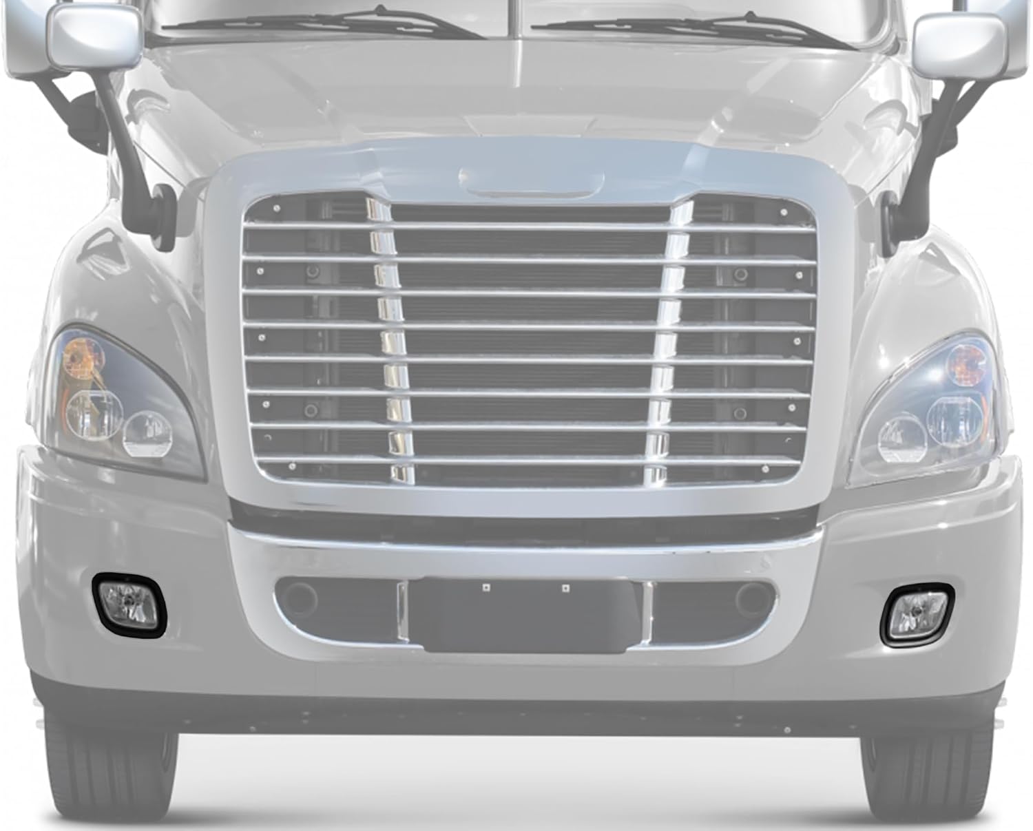 KOZAK Fog Lights Lamps Assembly A06-51908-000 A06-51908-001 (Left Driver and Right Passenger Side) Compatible with Freightliner Cascadia 2008-2017 PLUS Logo and Vest