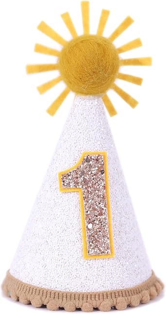 WAOUH Boho Sunshine Hat For 1st Birthday - First Birthday Party Decor For Baby Show,Cone cap For Handmade,birthday Crown Cap For Baby Girls/boys