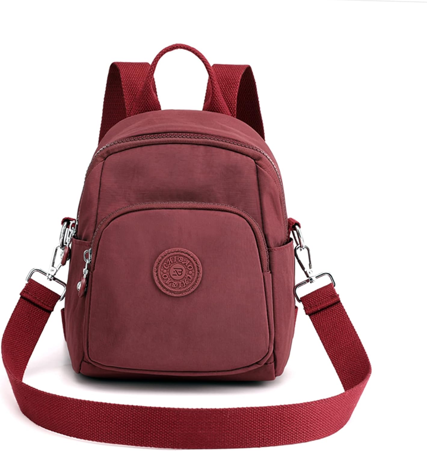 Kawaii Mini Backpack Aesthetic Backpack Cute Japanese Small Backpack Women Simple Wallet (Maroon)