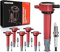 Vista 9 de A-Premium Juego de 6 bobinas de encendido (azul) bujías de iridio compatibles con Chrysler 300 2006-2010, Sebring 2006-2010, Town & Country