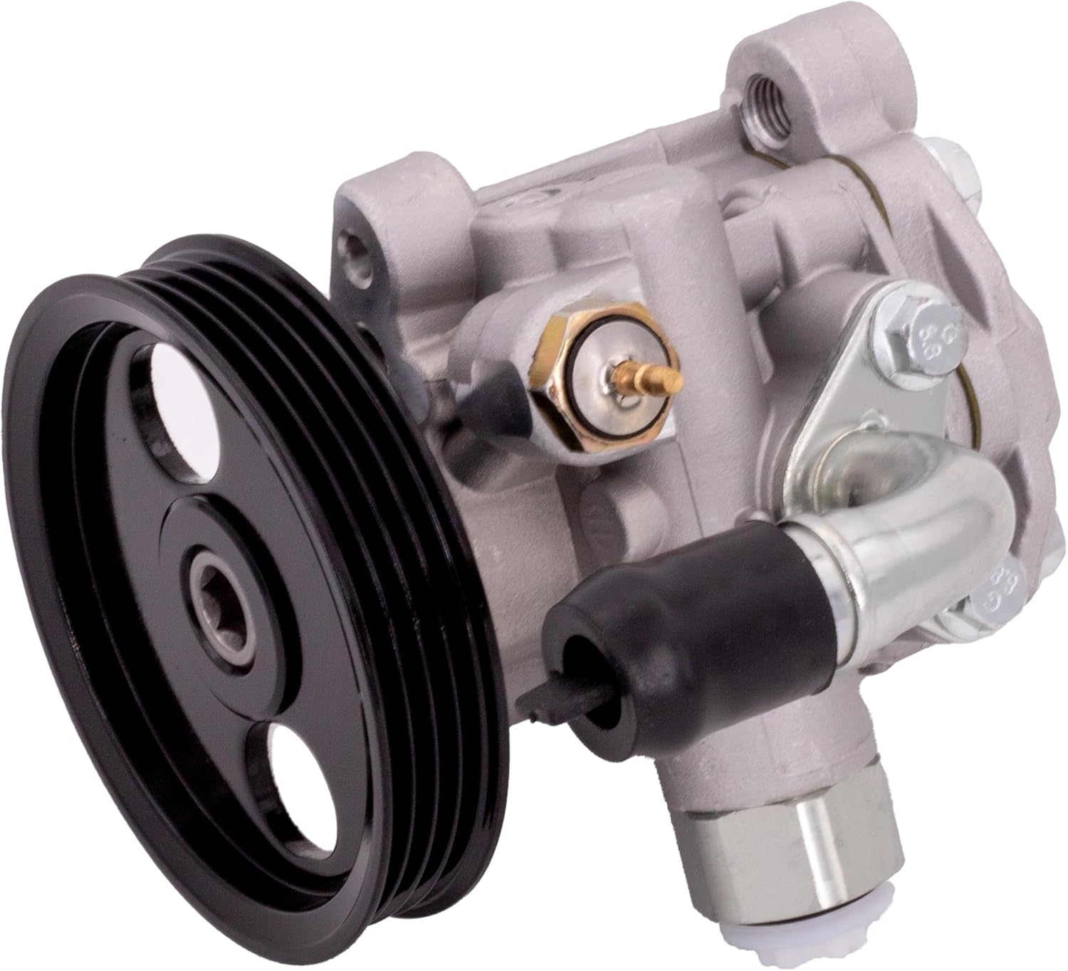 Power Steering Pump with Pulley Compatible with Kia Sorento EX LX 2003 2004 2005 2006 V6 3.5L Replace # 21-5424, 21-5393