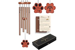 Golden Paw Pet Memorial Wind Chime | Dog Bereavement Gifts | Sympathy...