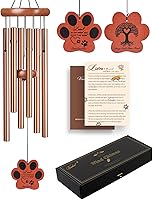 Vista 12 de Campanillas de viento de condolencias de mascotas de 28 pulgadas, regalos conmemorativos para perros por pérdida de perro, pérdida de mascota