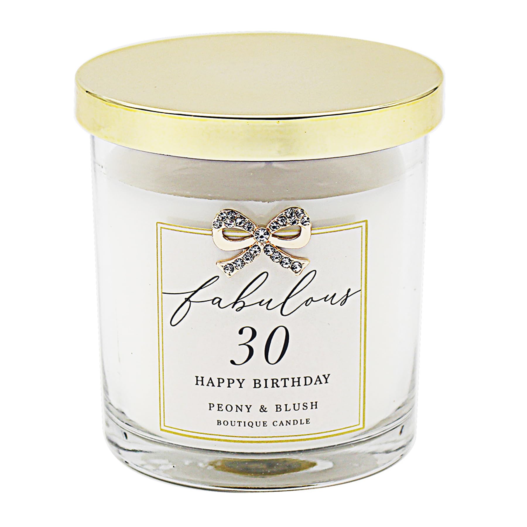 Scented Happy Birthday Candles, Lovely Boutique Fragrance, Madelaine by Hearts Design (30th Birthday 6717)