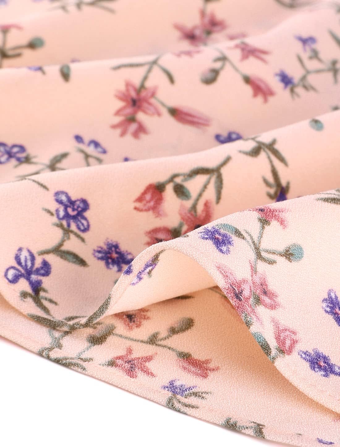 Agnes Orinda Women's Plus Size Blouses Summer Ruffle Short Sleeve Shirts Keyhole Chiffon Tops - Image 6