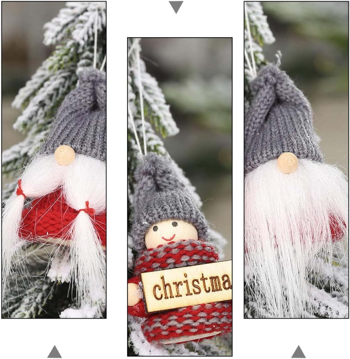 High Heel 4pcs Faceless Doll Pendant Christmas Tree Ornaments Christmas Tree Topper Holiday Door Hanger Fabric High Heel