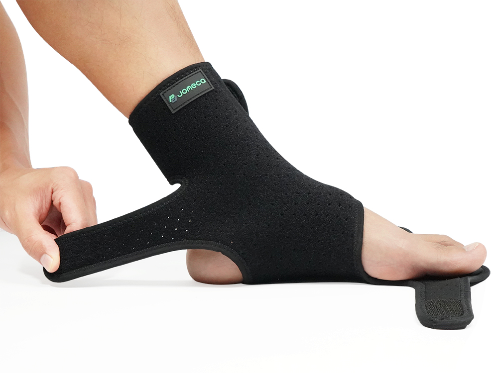 Drop Foot Brace Built-in Forefoot Support Plate, AFO Foot Drop Brace for Walking, Foot Drop Brace for Sleeping, Adjustable Foot Drop Orthosis (Right, Large)