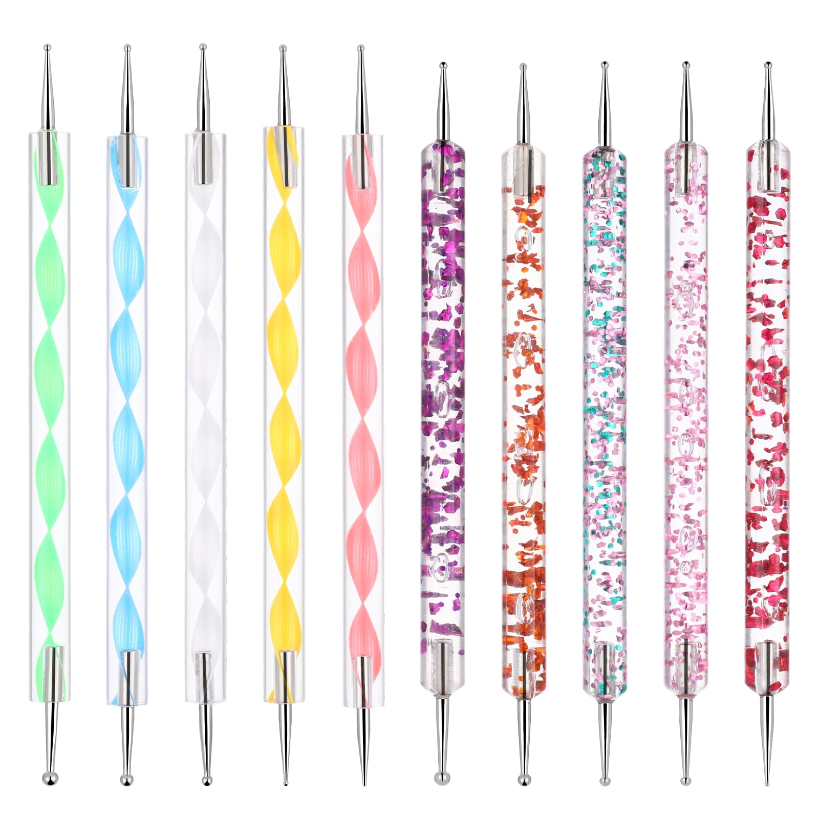 Strumenti per punteggiare le unghie, 10 strumenti per punteggiare, kit per nail art, strumenti per goffratura per pittura mandala, penna per punteggiare le unghie, strumenti per nail art