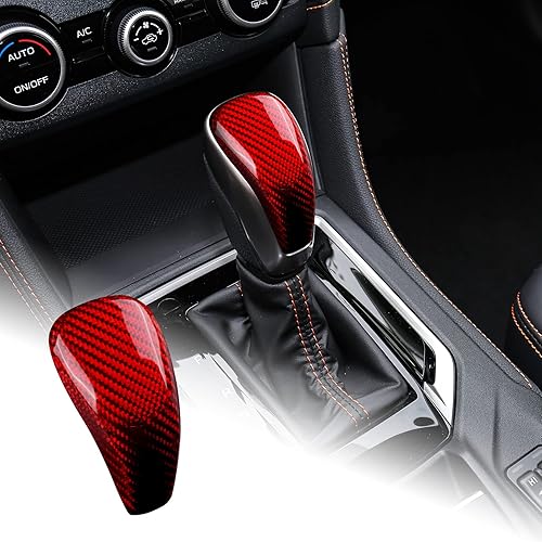 AIRSPEED Cubierta de la perilla de la palanca de cambios de Subaru, kit interior de fibra de carbono, accesorios de automóvil, calcomanía para
