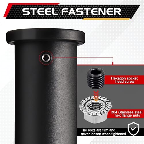 Miniatura 3 de LIIIIIIKES Funda adaptadora olímpica convierte postes de placa de peso estándar de 1 pulgada en postes de placa de peso olímpico de 2 pulgadas (par)