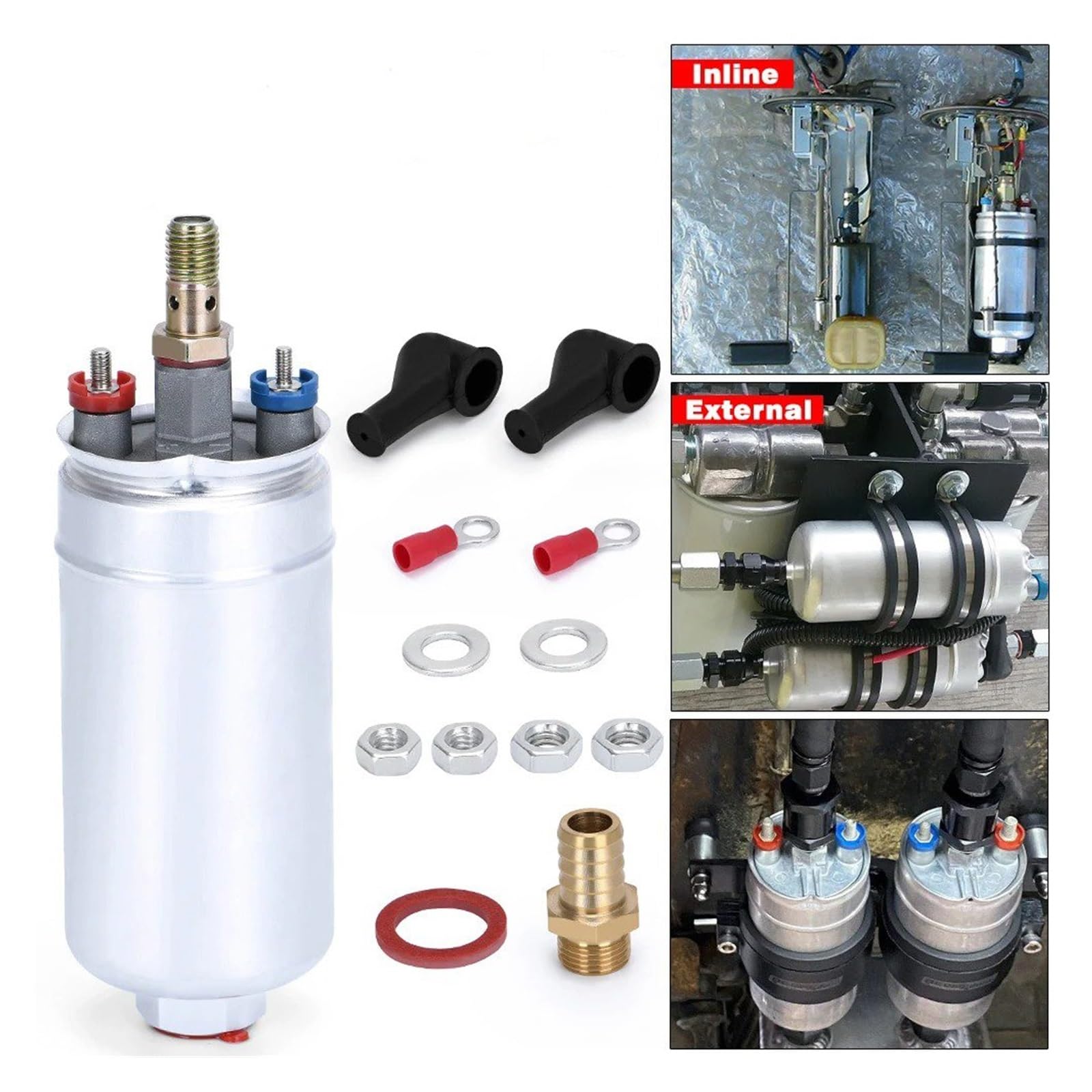 Kraftstoffpumpe Elektrisch Externe Kraftstoffpumpe 044 OEM: 0580 254 044 Poulor 300 Lph Im Lieferumfang Enthalten FPB044