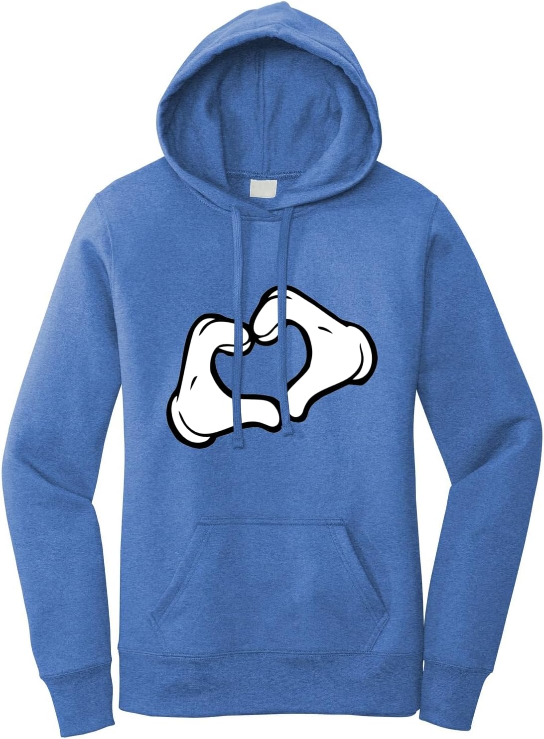 Go All Out Mickey Heart Hands Mens Women Sweatshirt Hoodie