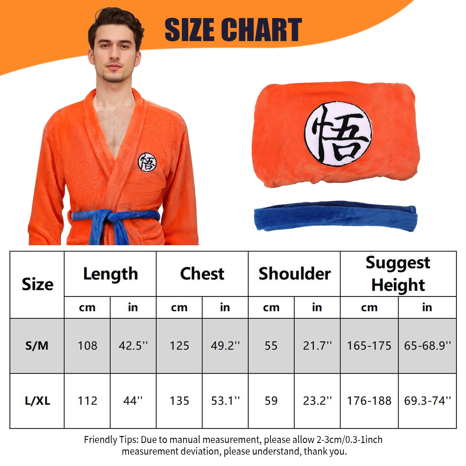 Dragon Albornoz para hombre, albornoz de baile, anime, cosplay, para adultos, color naranja, para Halloween, carnaval, cosplay