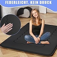 Vista 6 de Colchón de futón japonés, plegable, tapete de tatami portátil, almohadilla para dormir con bolsa y correa, colchón grueso para dormir en el suelo